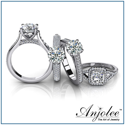 Custom Bridal Rings, Diamond Wedding Rings, Engagement Rings by Anjolee