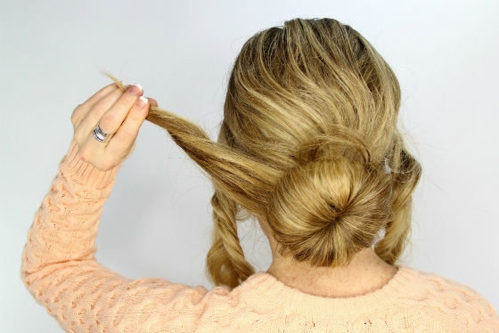 DIY Hairstyle Tutorial - Fishtail Wrapped Bun