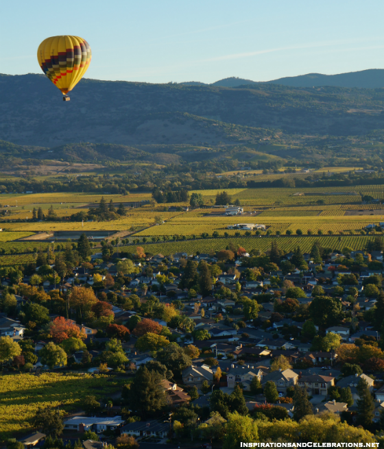 Fall Travel Guide to Napa Valley - Napa Valley Aloft Hot Air Balloon Ride