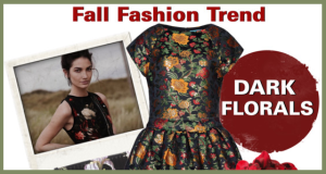Dark Floral Fall Fashion Trend