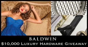 Baldwin $10000 Luxury Hardware Giveaway - Baldwin Giveaway