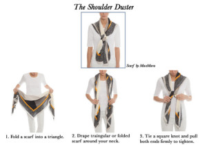 How To Tie A Scarf - The Shoulder Duster