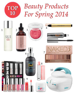 Top 10 Beauty Products For Spring 2014