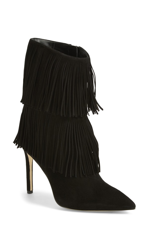 70s Style Trend - Fringed Suede Boot