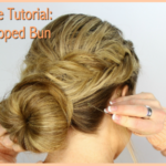 DIY-Hairstyle-Tutorial-Fishtail-Wrapped-Bun-1