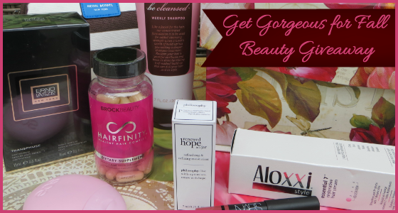 The Get Gorgeous For Fall Beauty Giveaway Prize Package