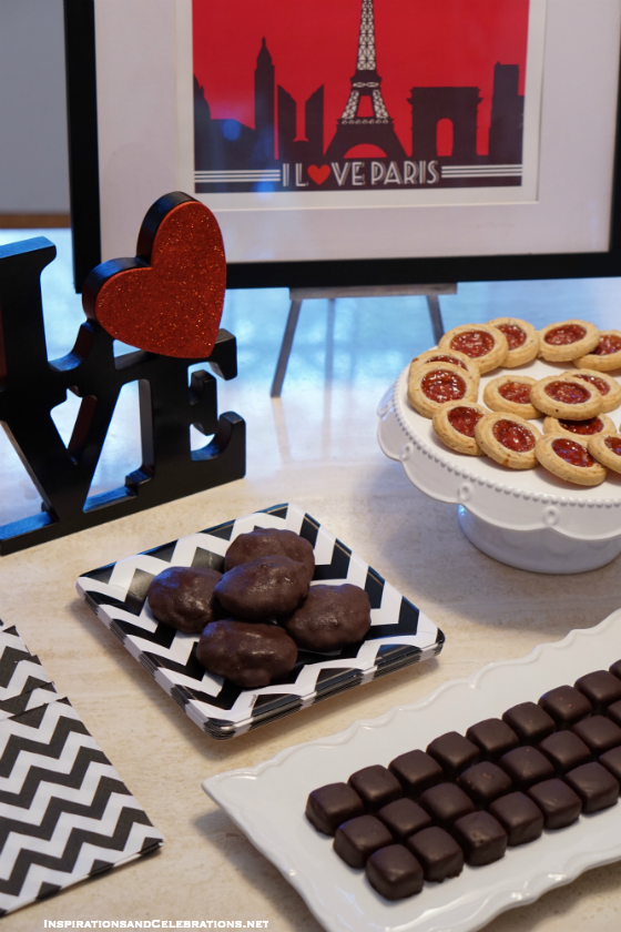 Trés Chic Entertaining Guide - I Love Paris Themed Valentine's Day Party