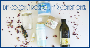 DIY Coconut Rose Oil Hair Conditioner Tutorial