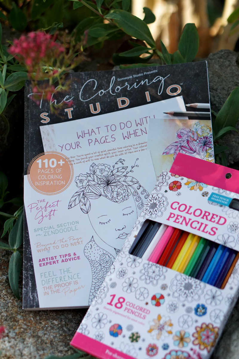 Live What You Love Summer Giveaway - The Coloring Studio Coloring Book and Pencils