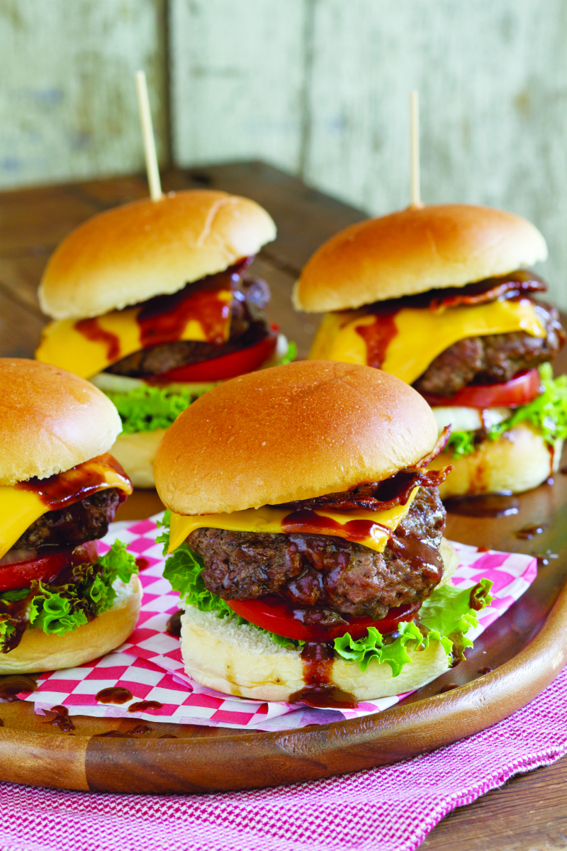 Labor Day Party Recipes - Coffee Basted Cheeseburgers