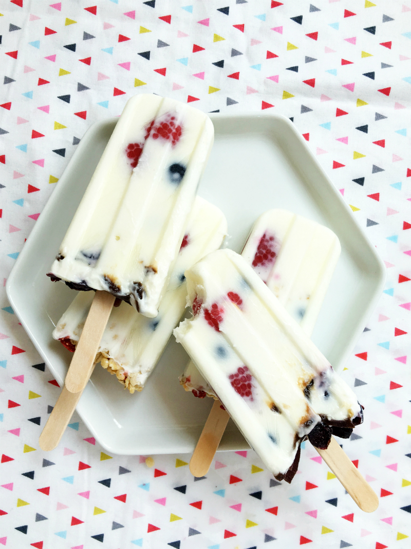 Labor Day Party Ideas - Yogurt Parfait Pops Recipe