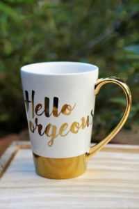 Glow For It Giveaway - Hello Gorgeous Coffee Mug