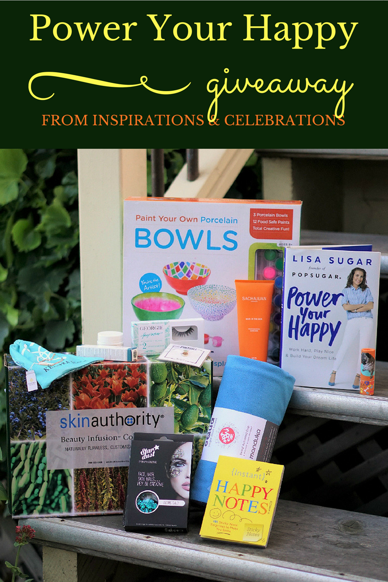 Power Your Happy Giveaway from Inspirations & Celebrations