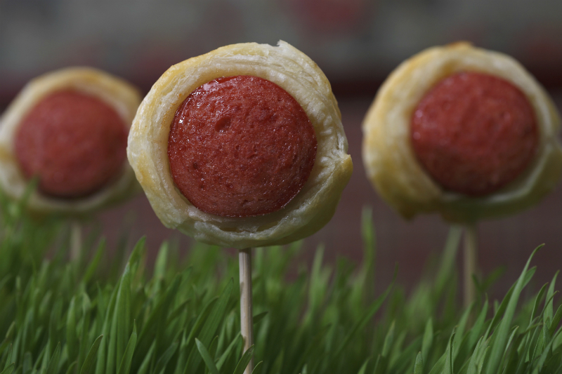 Game Day Party Recipes - Frankfurter Lollipops
