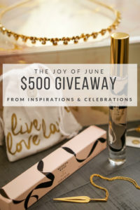 The Joy of June Giveaway from Inspirations & Celebrations