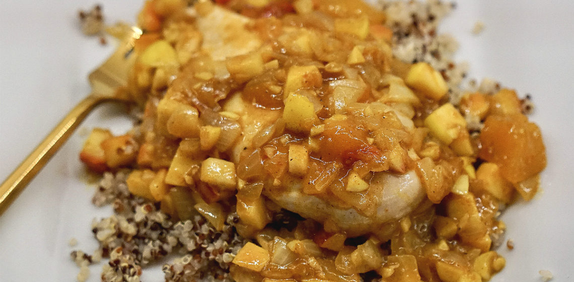 Healthy Recipe - Apple Curry Chicken with Quinoa