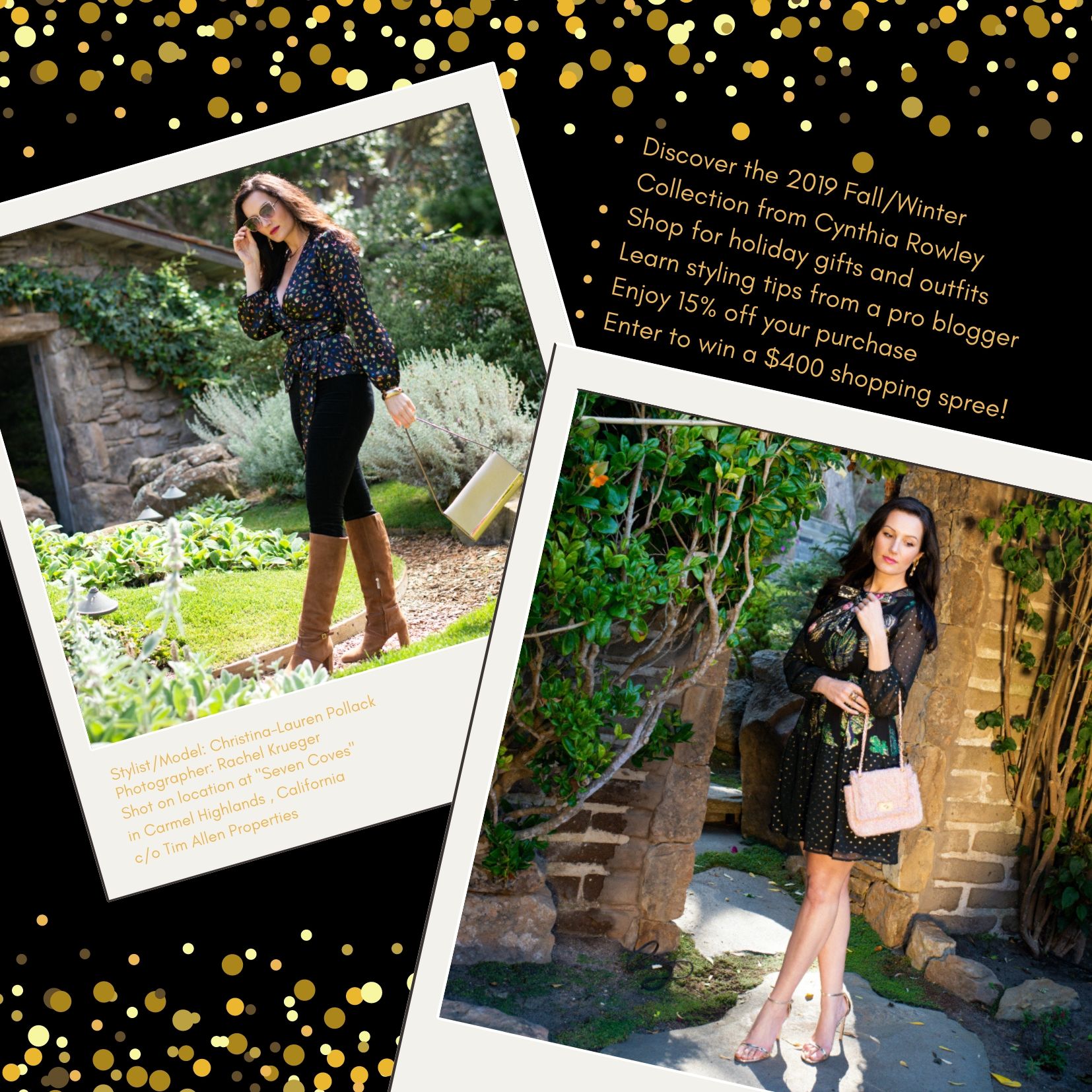 Inspirations & Celebrations x Cynthia Rowley Holiday Party in Carmel-by-the-Sea California