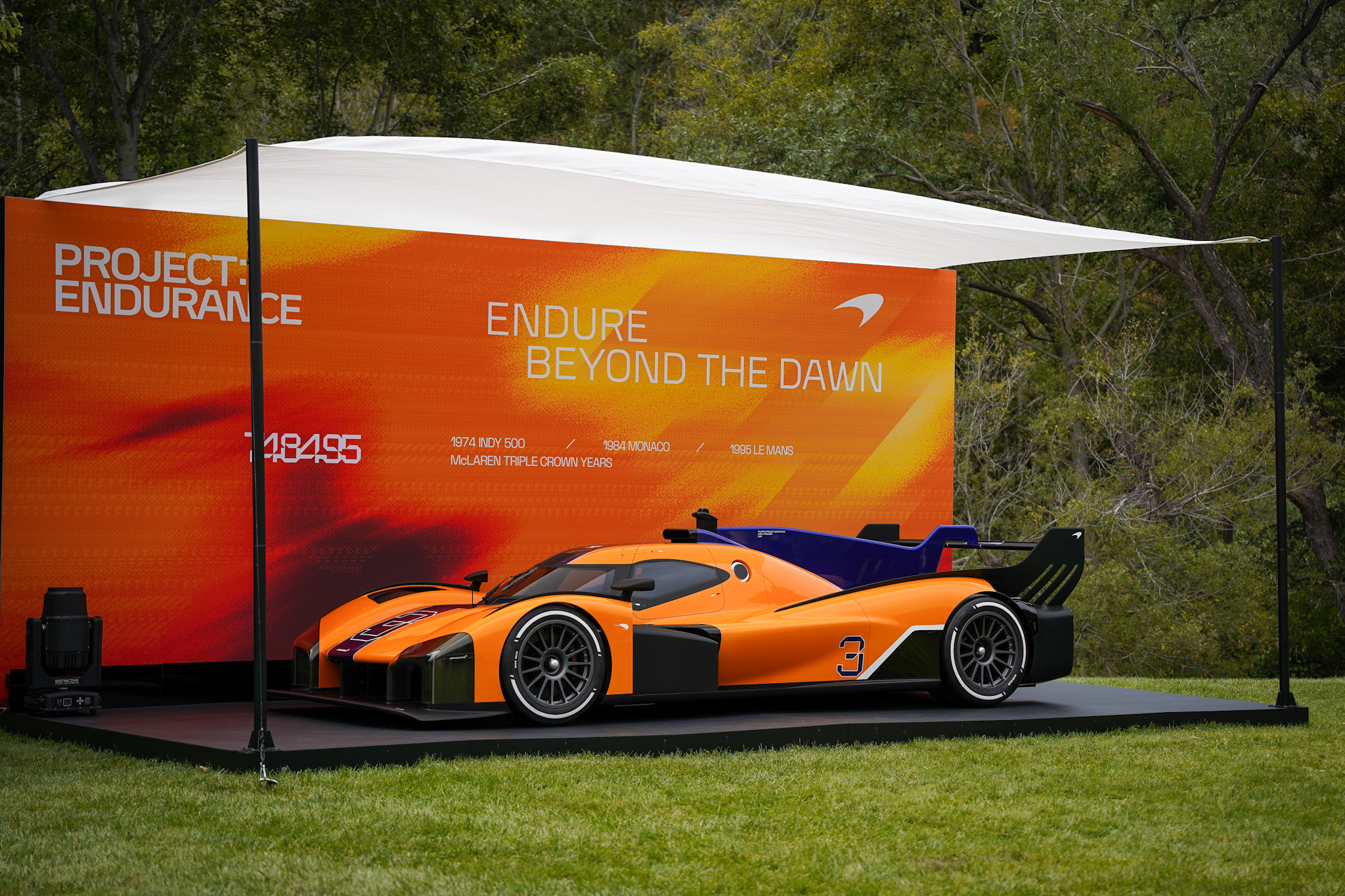 Fearlessly Forward: McLaren's Daring Spirit, Unwavering Endurance, and Drive To Win - Project Endurance Revealed at Château McLaren at Monterey Car Week
