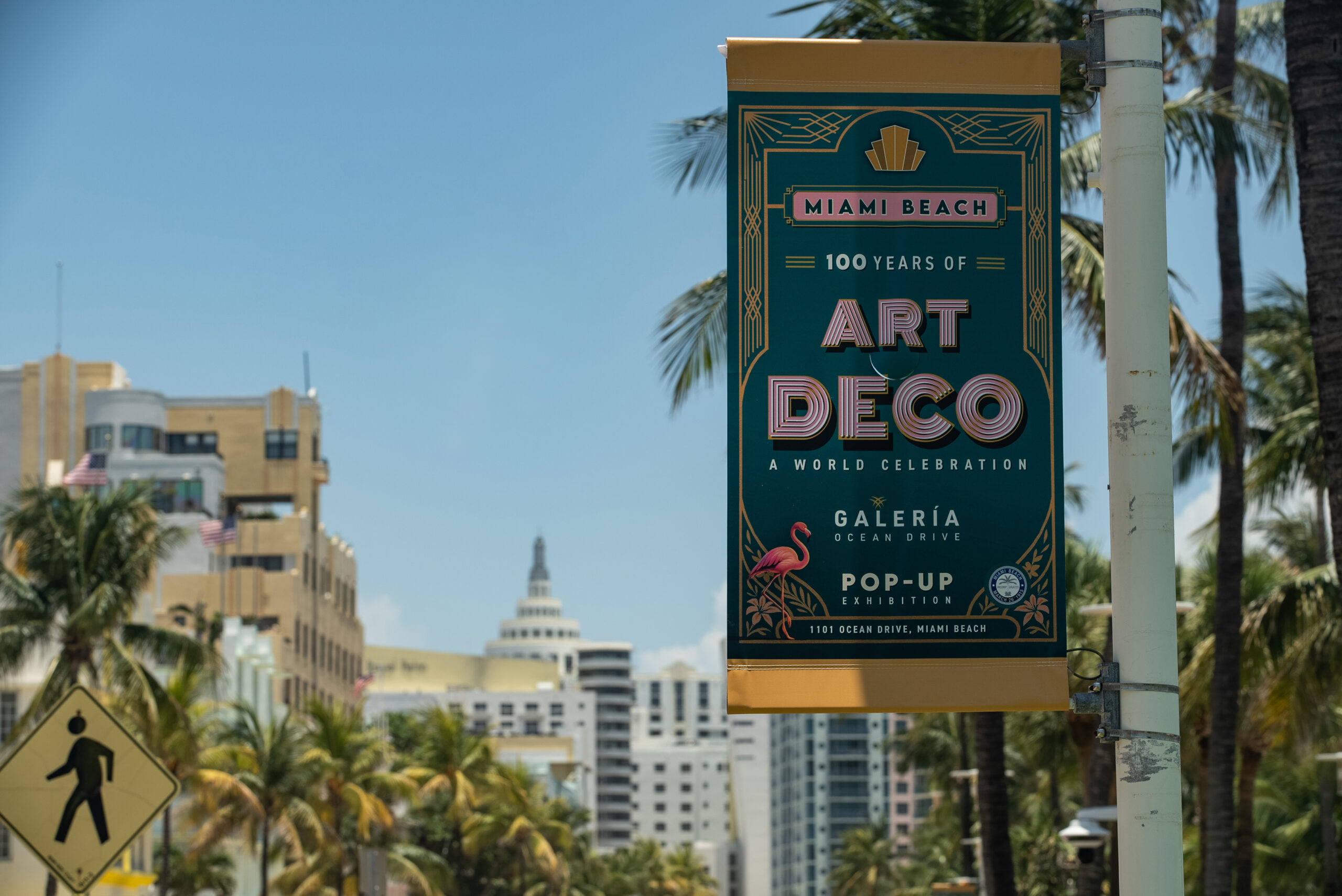 A Celebration of Art & Imagination: Fall for the Arts Transforms Miami Into a Global Cultural Capital - Art Deco Banner - Ocean Drive - South Beach