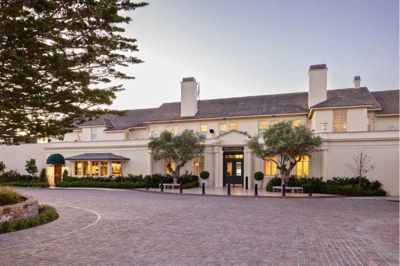 The Lodge at Pebble Beach Unveils Its Design Transformation: Classic Heritage Meets Contemporary Luxury - The Terrace Lounge overlooking the 18th Fairway - Photo by Sherman Chu courtesy of Pebble Beach Resorts