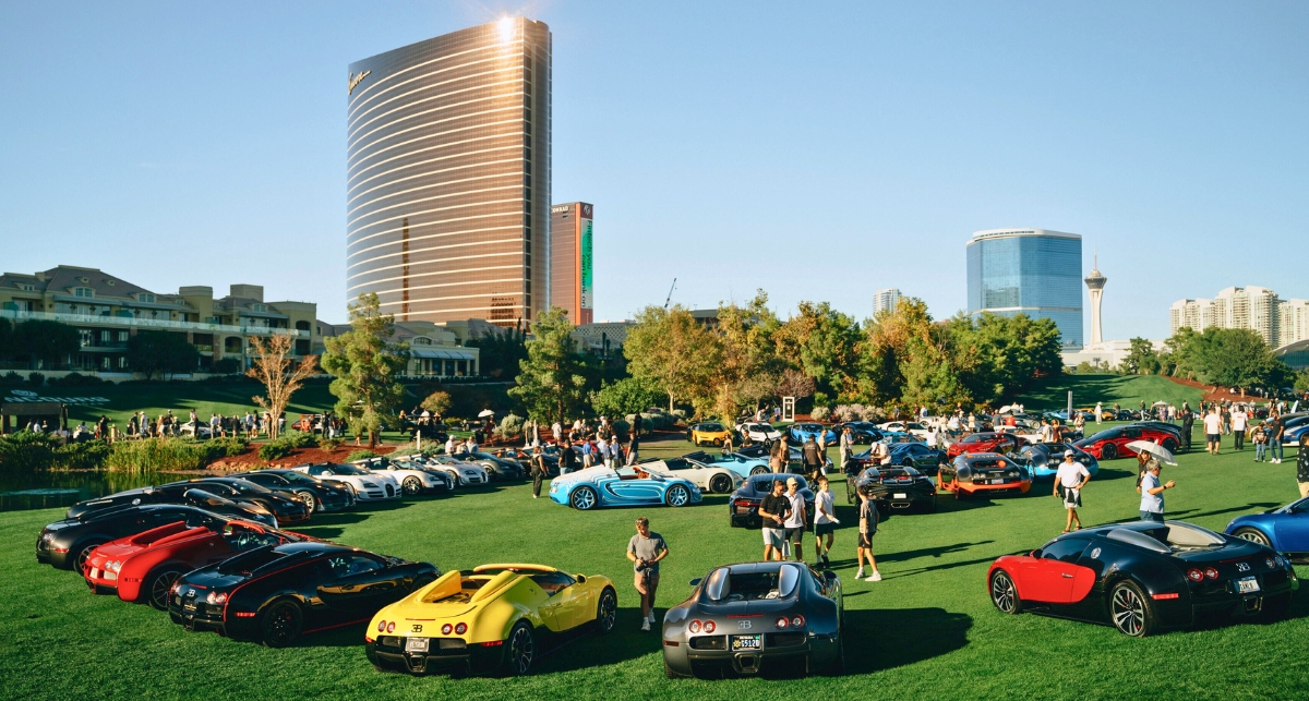 Bugatti Celebrates 20 Years of the Veyron at the Concours at Wynn Las Vegas - Photo by Zack Brehl - Image credit Bugatti