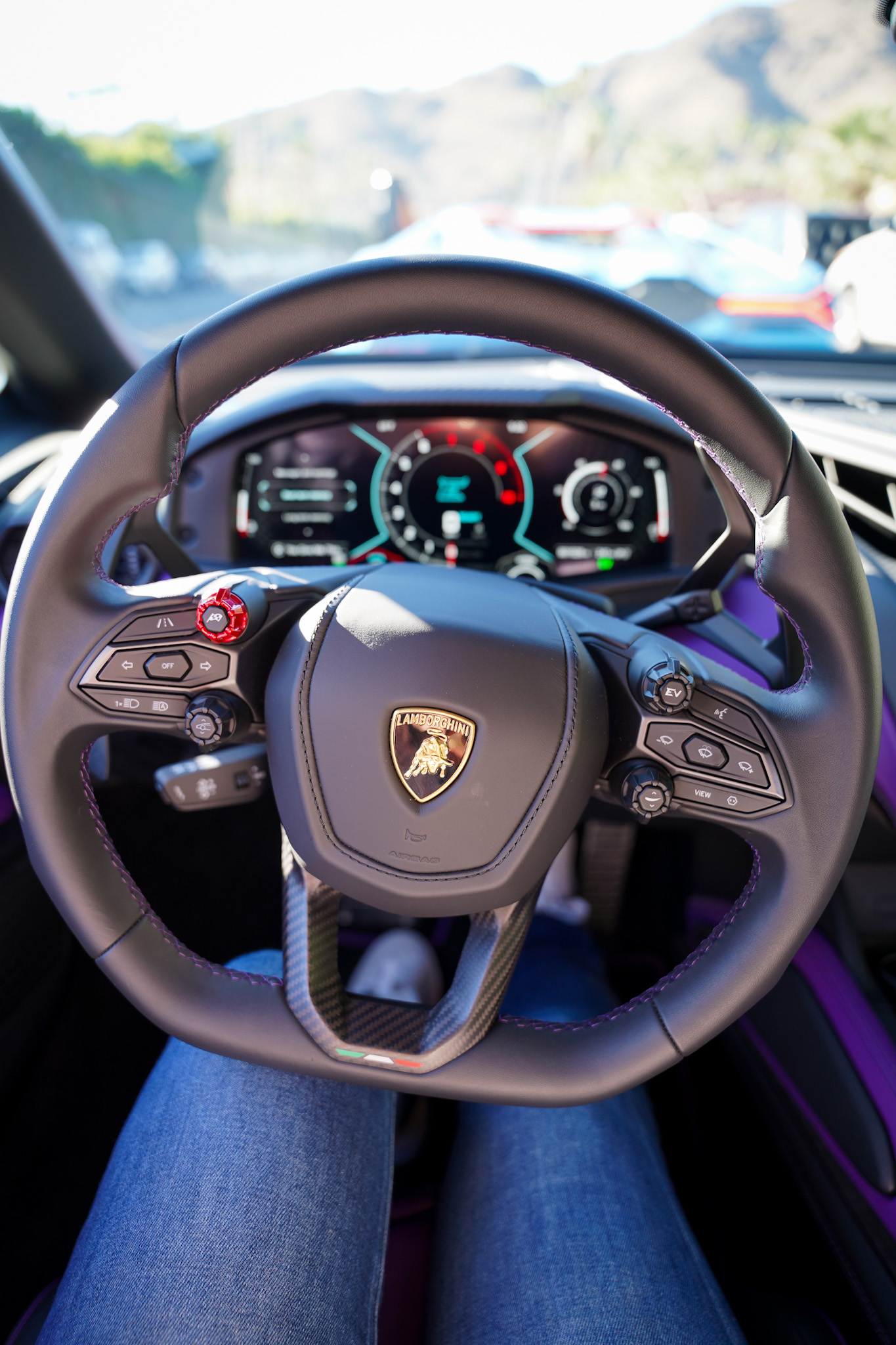 Inside the SHEdrives a Lambo Experience - Lamborghini’s Daring Dream Drive in the California Desert - Lamborghini Revuelto Interior - Image credit Christina-Lauren Pollack