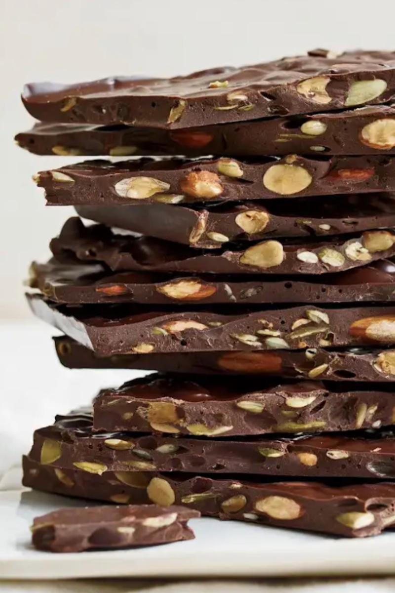 Thanksgiving Recipes by Celebrity Chefs - Dark Chocolate Bark by Jacques Torres