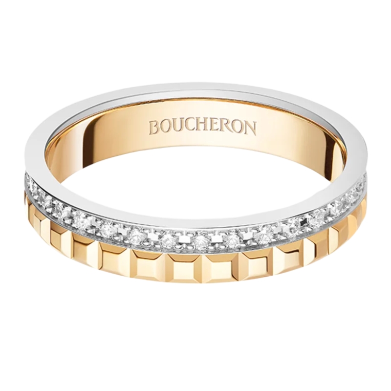 Holiday Jewelry Gifts - Boucheron Yellow Gold and White Gold Quatre Diamond Ring