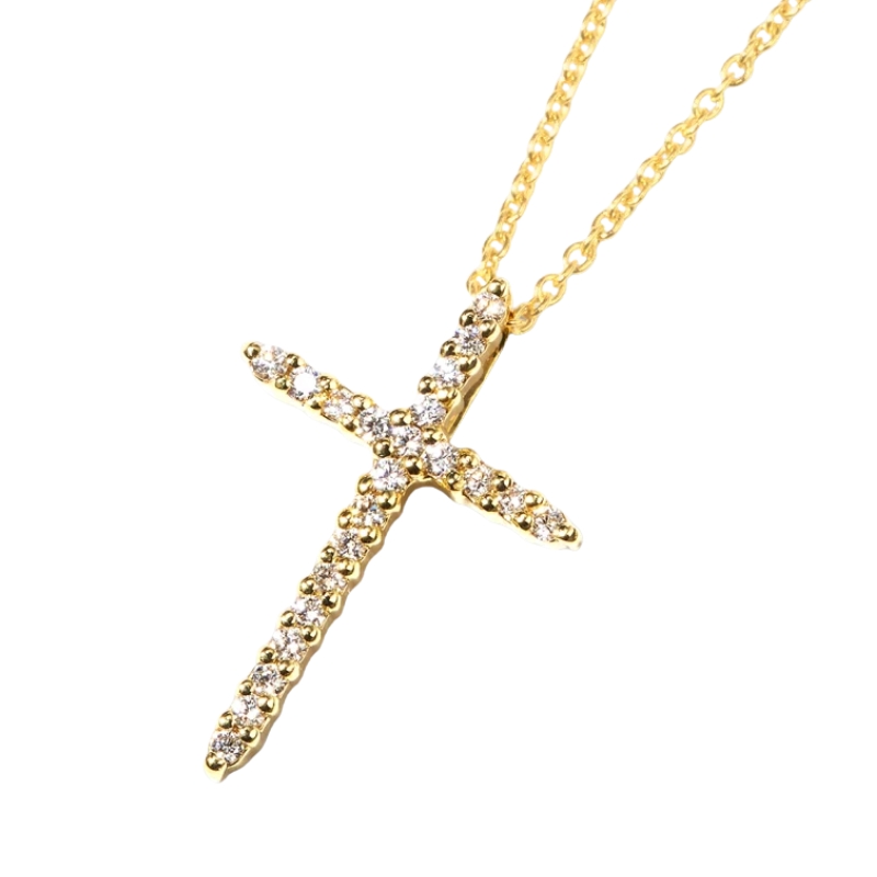Holiday Jewelry Gifts - Roberto Coin Cross Necklace with Diamonds