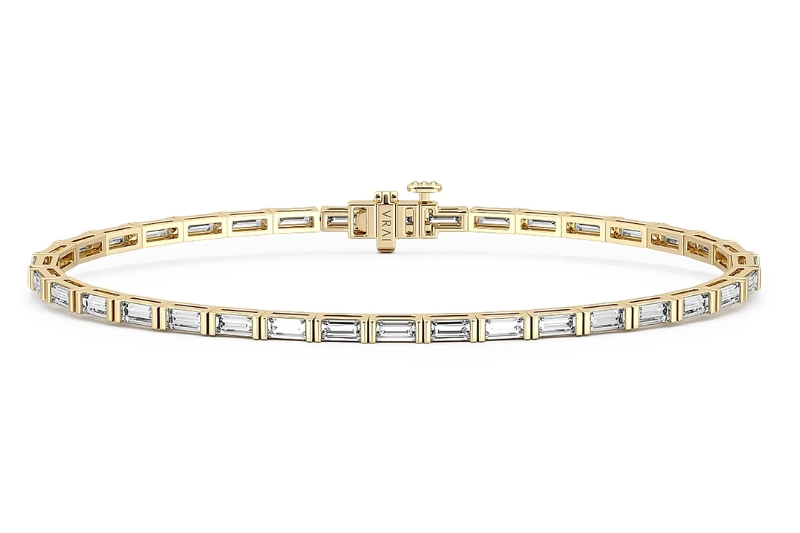 Holiday Jewelry Gifts - VRAI 14K Yellow Gold & 3.30 TCW Lab-Grown Diamond Tennis Bracelet