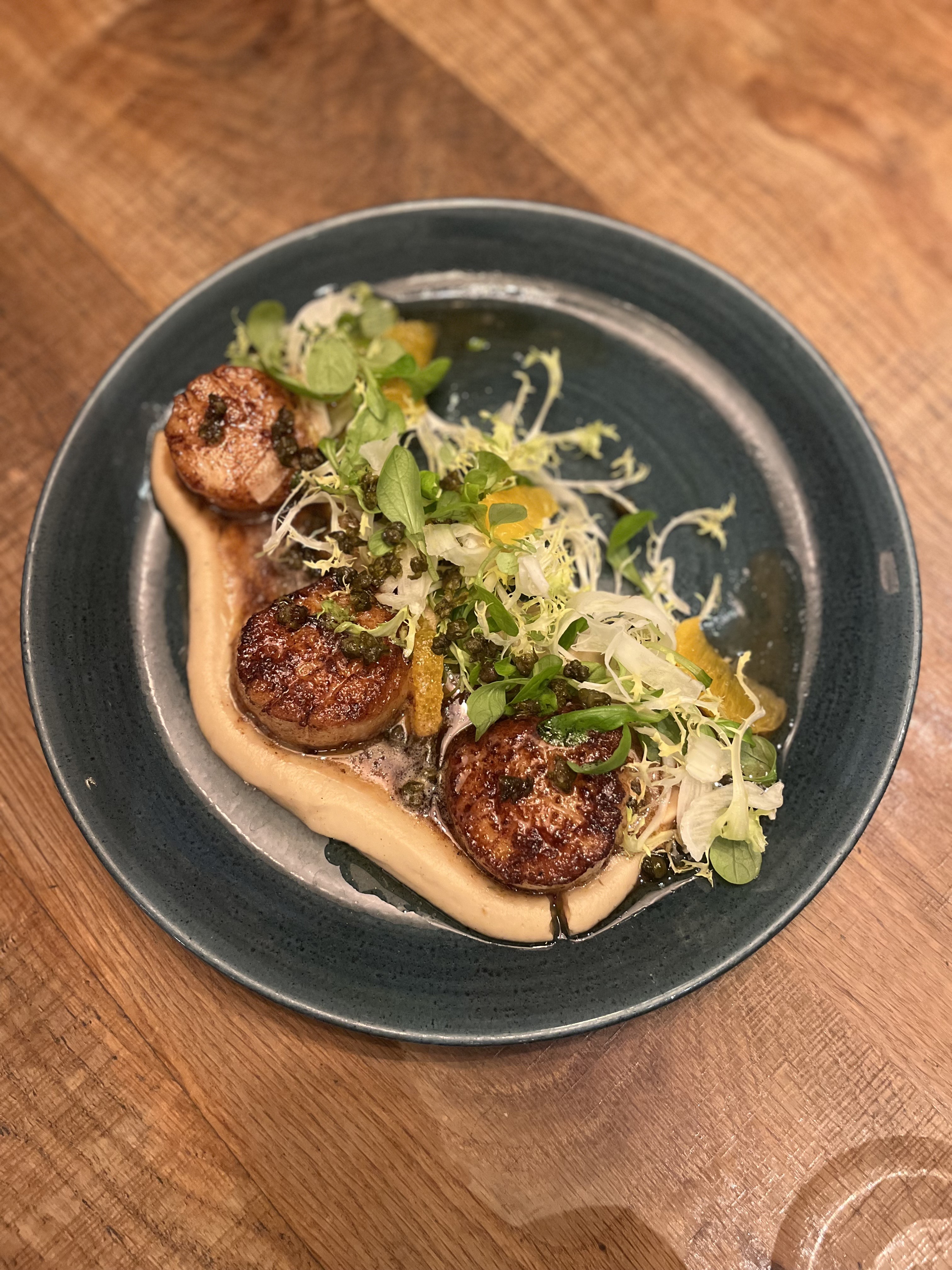 Thanksgiving Recipes by Celebrity Chefs - Pan Roasted Scallops by Aaron Cuschieri