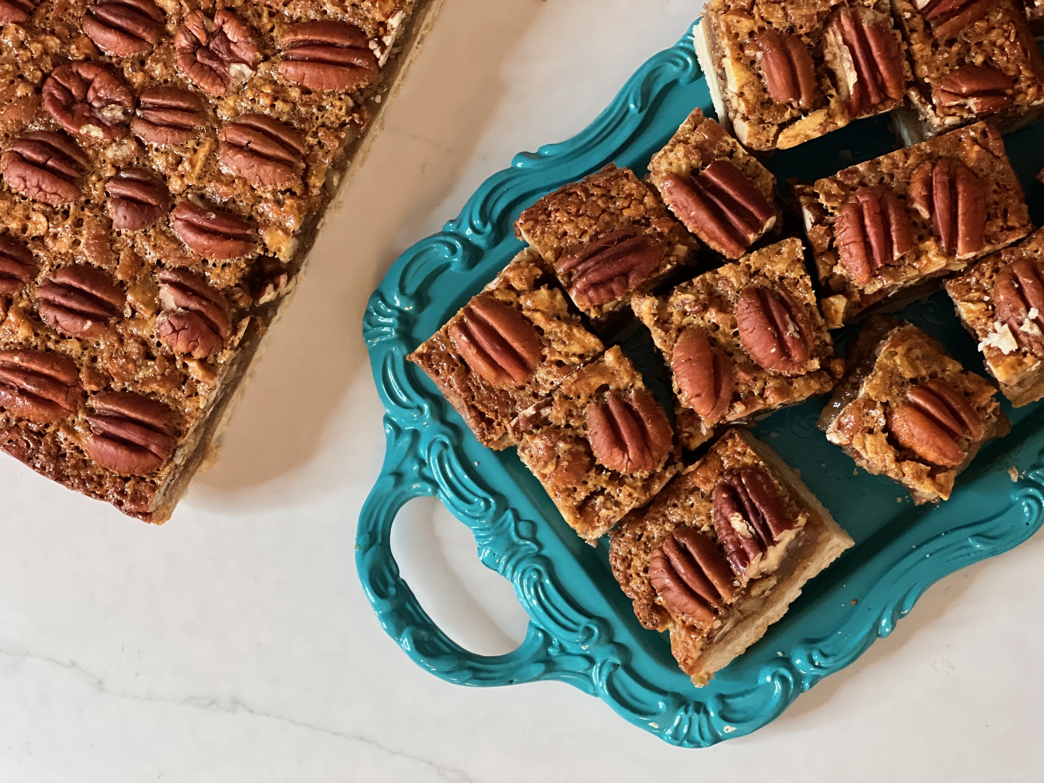 Thanksgiving Recipes by Celebrity Chefs - Pecan Pie Bars by Stephanie Hansen