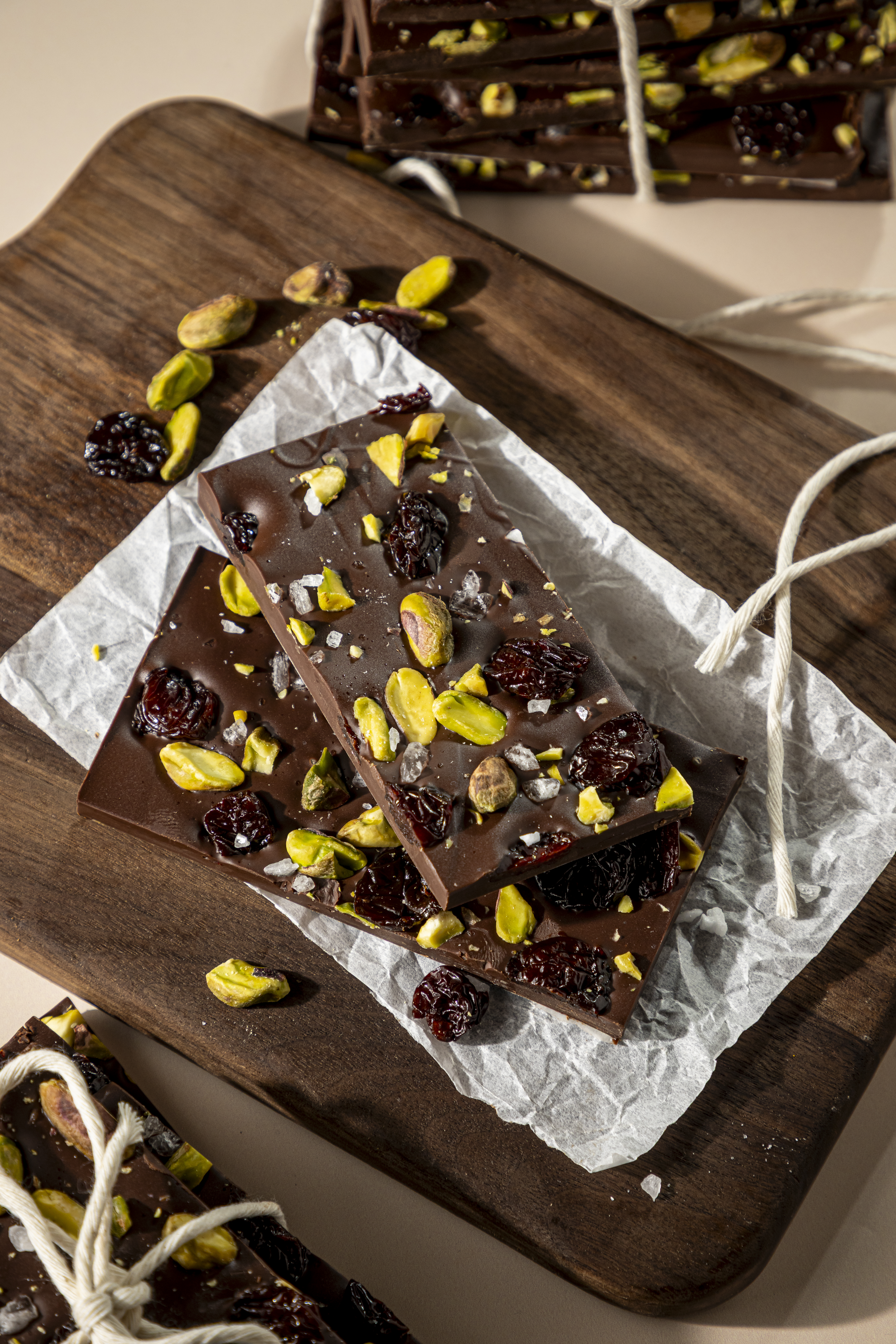Thanksgiving Recipes from Celebrity Chefs - Festive Dark Chocolate Bark by Michael Symon
