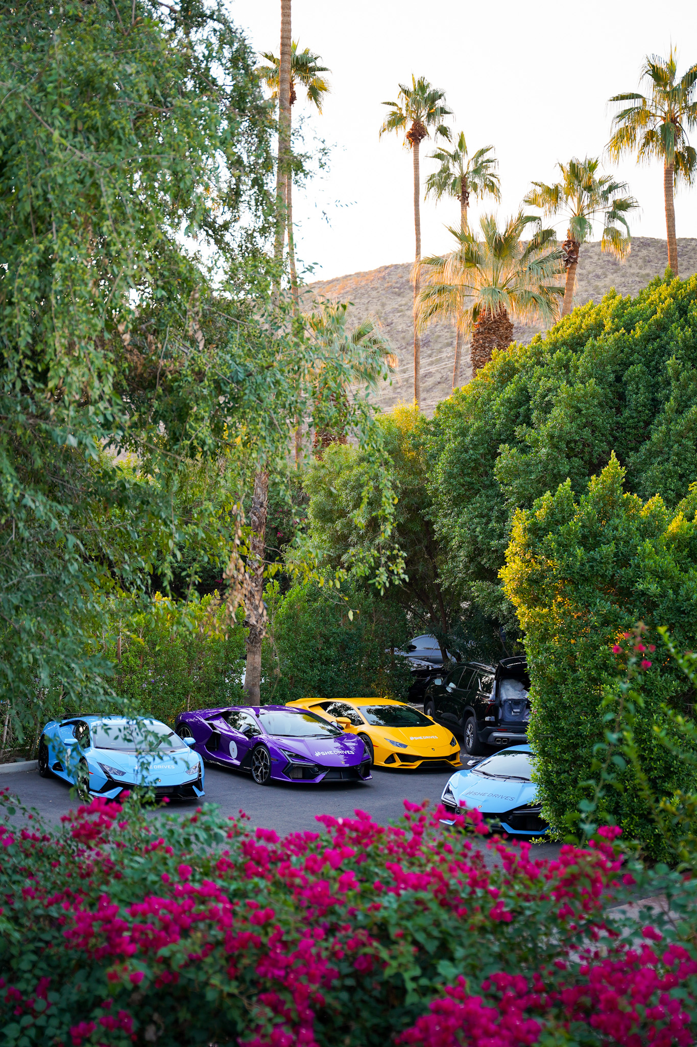 Inside the SHEdrives a Lambo Experience - Lamborghini’s Daring Dream Drive in the California Desert - Lamborghinis at The Parker Palm Springs - Image credit Christina-Lauren Pollack
