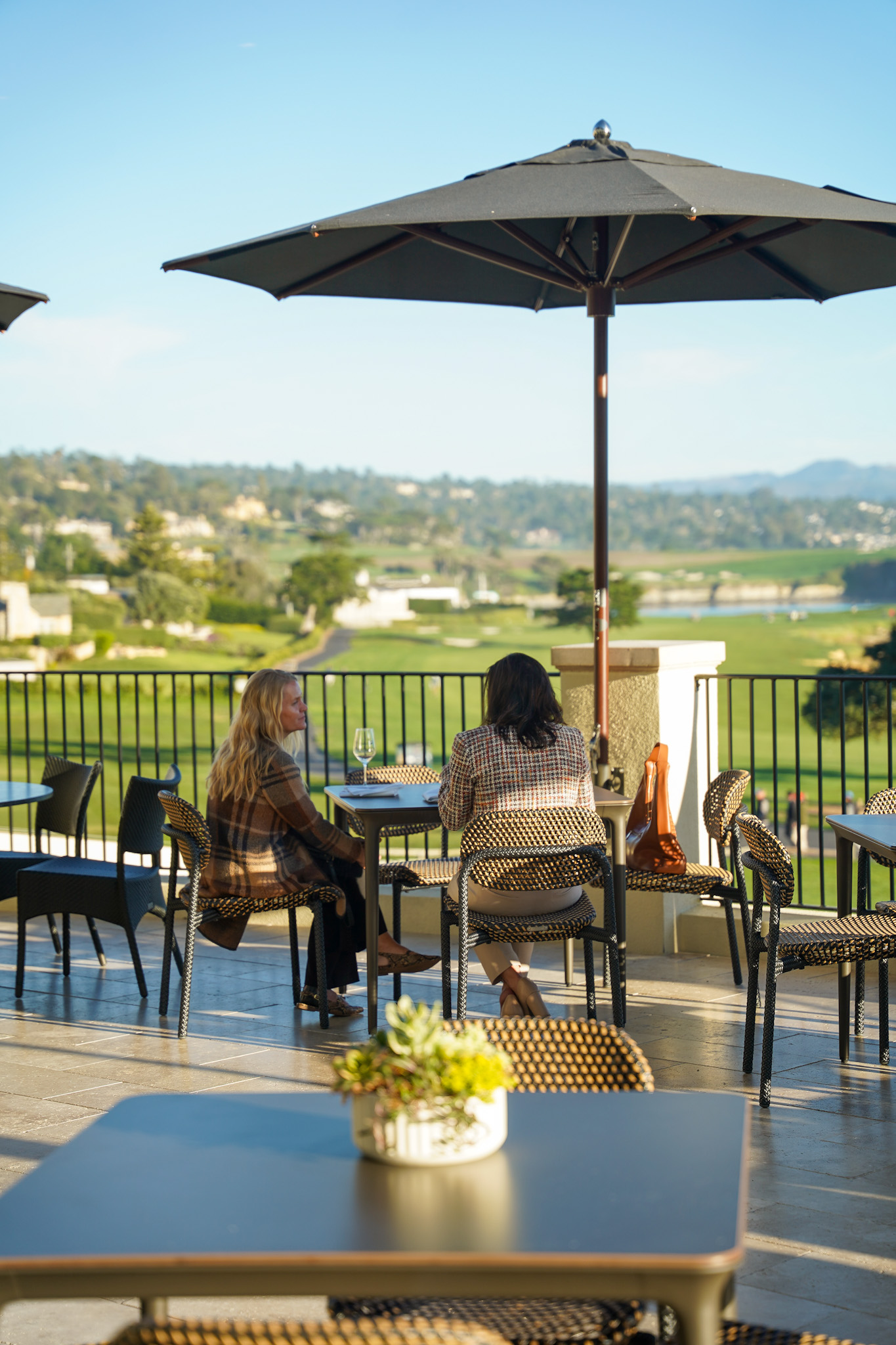 The Lodge at Pebble Beach Unveils Its Design Transformation: Classic Heritage Meets Contemporary Luxury - The Terrace Lounge overlooking the 18th Fairway - Image credit Christina-Lauren Pollack