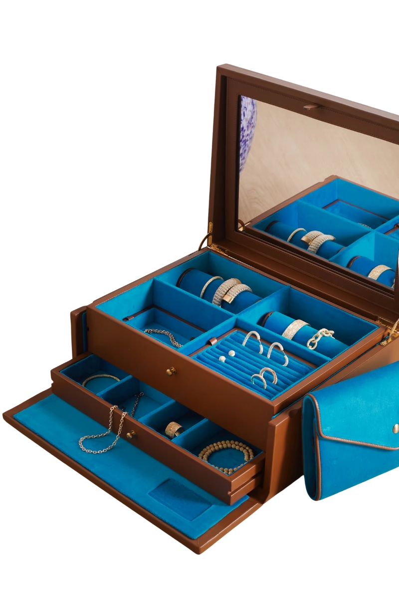 Ultra-Luxury Holiday Gifts - CAROLINA BUCCI + Pineider printed leather jewelry box