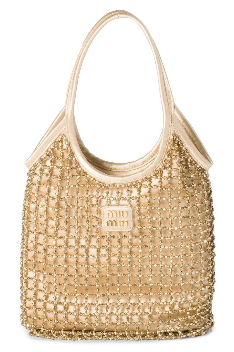 Ultra-Luxury Holiday Gifts - Miu Miu Ivy Beaded Duchesse Shoulder Bag