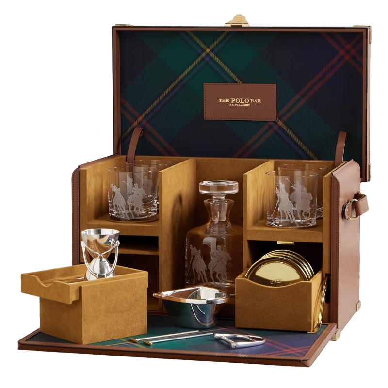 Ultra-Luxury Holiday Gifts - RALPH LAUREN HOME Kipton Mixologist gift set