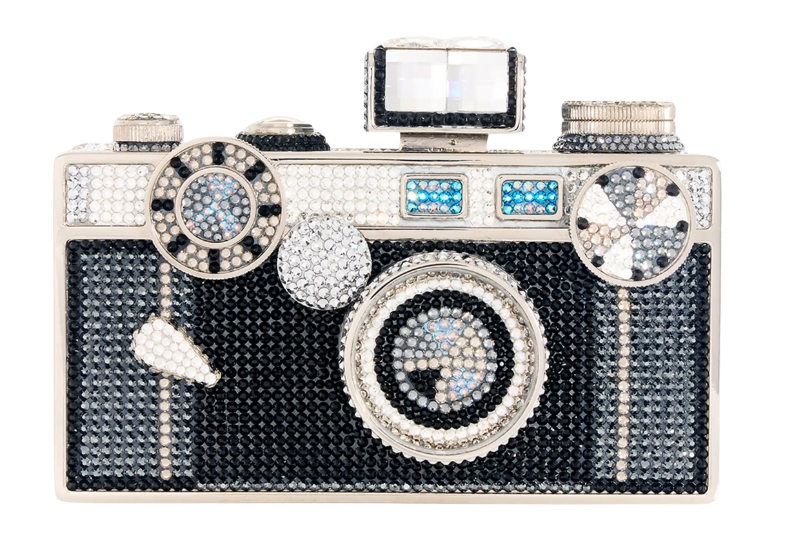 Ultra-Luxury Holiday Gifts - Saks Exclusive Judith Leiber Couture Camera Clutch Bag, Cosmo Jet