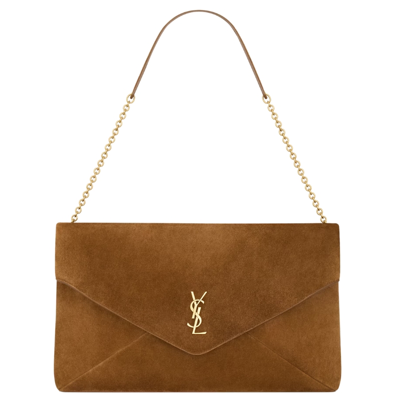 The Little Luxuries Edit: Elevated Holiday Gifts for Stylish Women - YSL Suede Pouch-on-Chain
