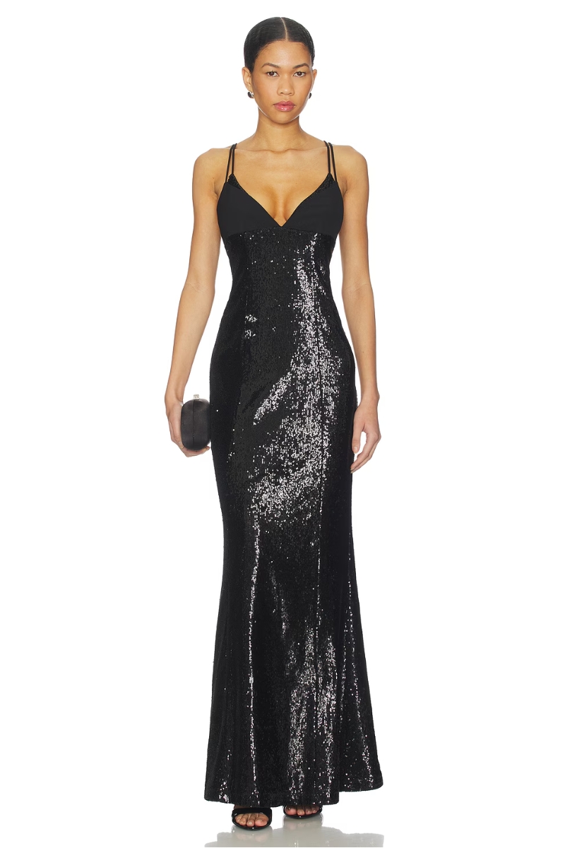 Gorgeous Outfit Ideas To Wear for Holiday Celebrations & NYE Parties - Lovers and Friends Bonnie Gown