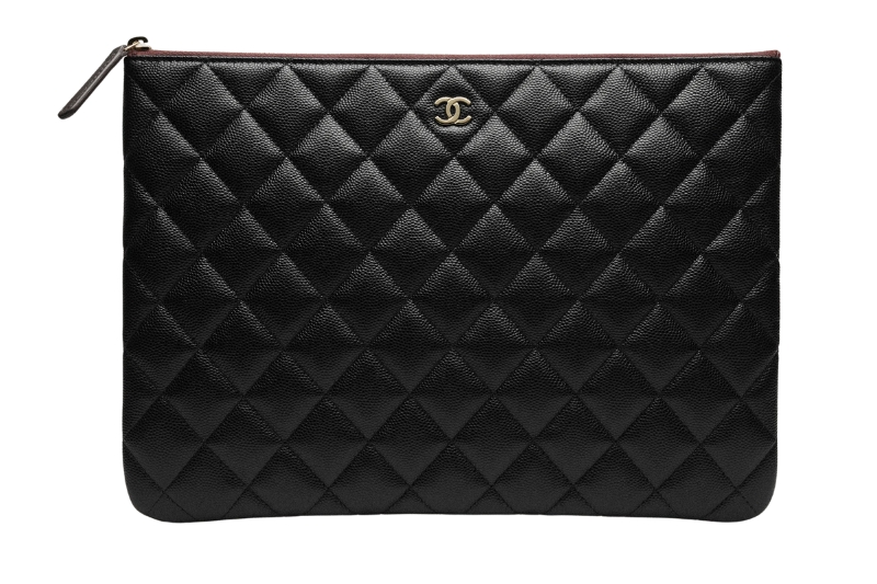 Luxury Travel Essentials & Designer Luggage - Chanel Classic Zipped Pouch