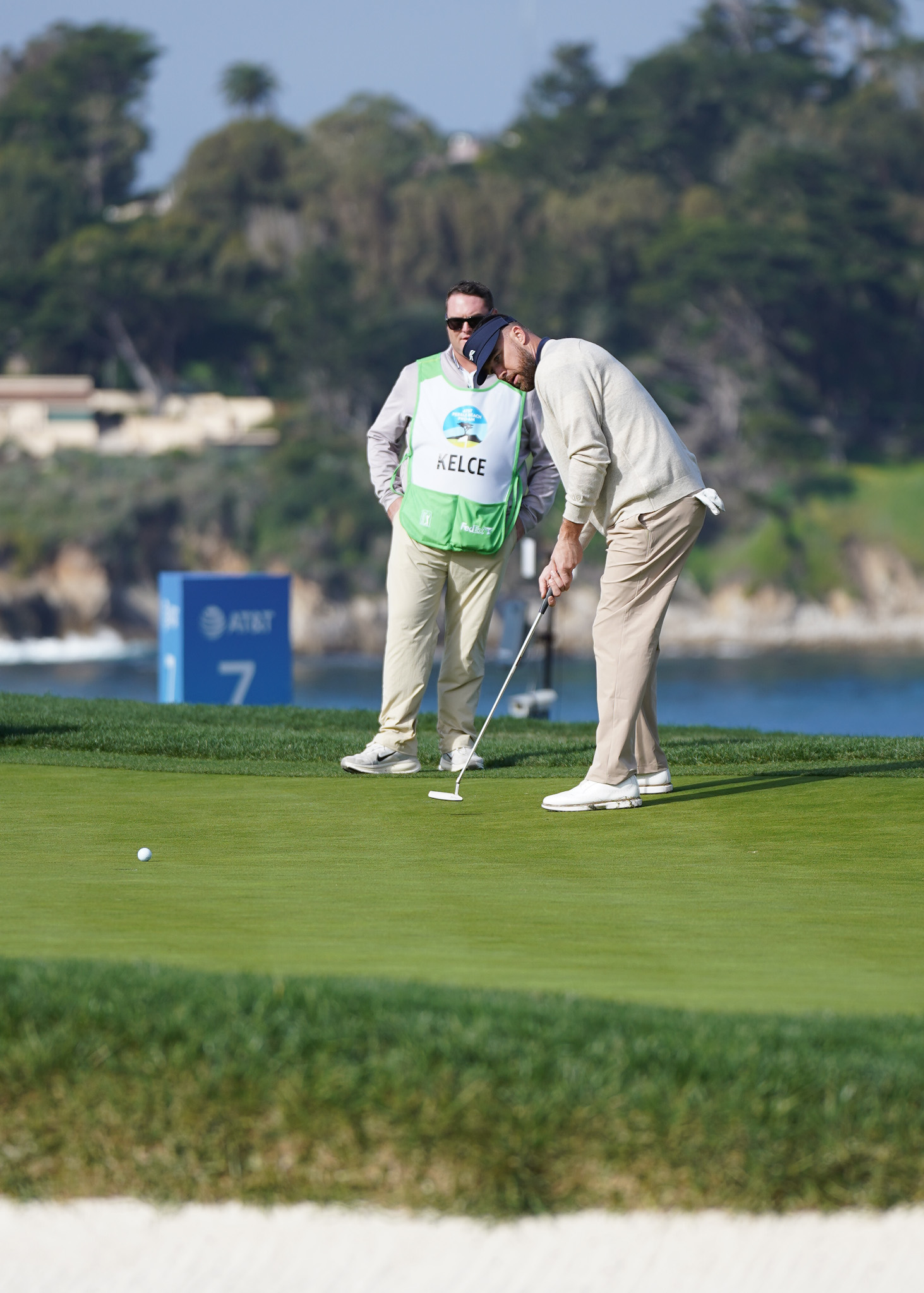 AT&T Pebble Beach Pro-Am Challenged PGA Tour Pros to Perform Under Pressure & Exceed Expectations - Travis Kelce - Image credit Christina-Lauren Pollack
