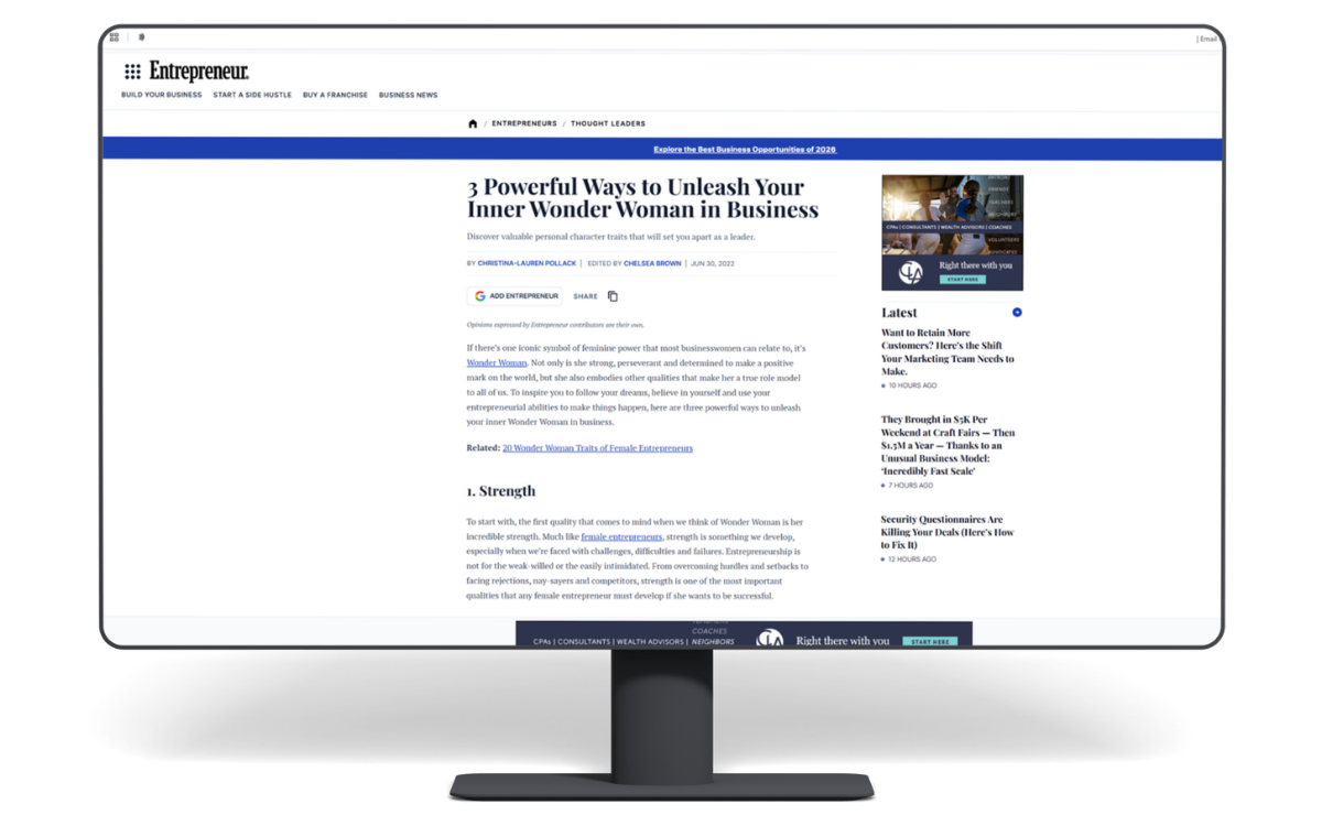 Entrepreneur Leadership Network — Contributor Profile