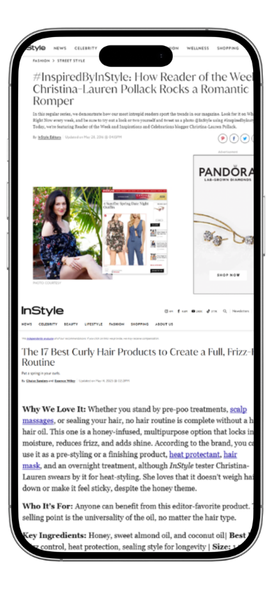 InStyle Feature — Christina-Lauren Pollack