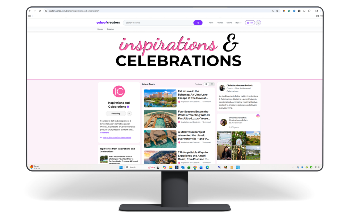 Inspirations and Celebrations — Yahoo Creator