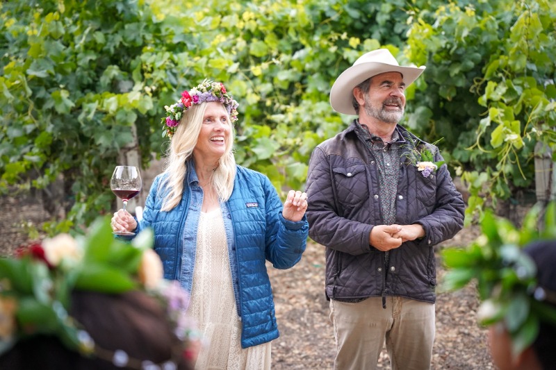 Dawn's Dream Winery Hosts Its First Summer Solstice Farm-to-Table Dinner in Carmel Valley - Dawn and Jack Galante - Image credit Christina-Lauren Pollack