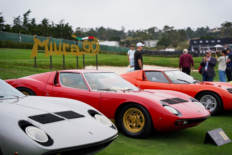 Legacy, Dynasty, and the Enduring Spirit of the 75th Pebble Beach Concours d'Elegance - Image credit Christina-Lauren Pollack - Lamborghini Miura Gathering