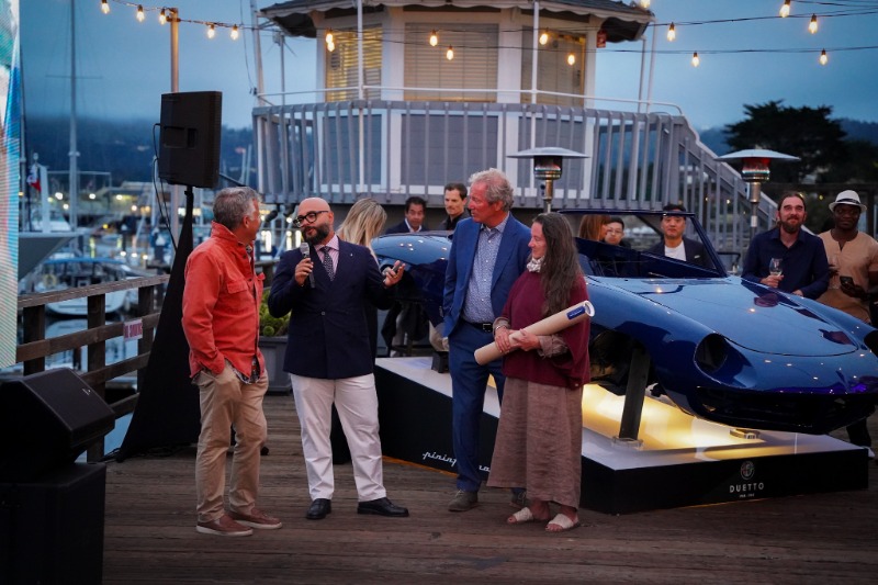 Pininfarina's Design Legacy Expands From Automobiles into Nautical, Luxury Real Estate and Beyond - Image credit Christina-Lauren Pollack - Pininfarina Chief Creative Officer Dave Amantea, Lori Wheeley and Michael Ingegno