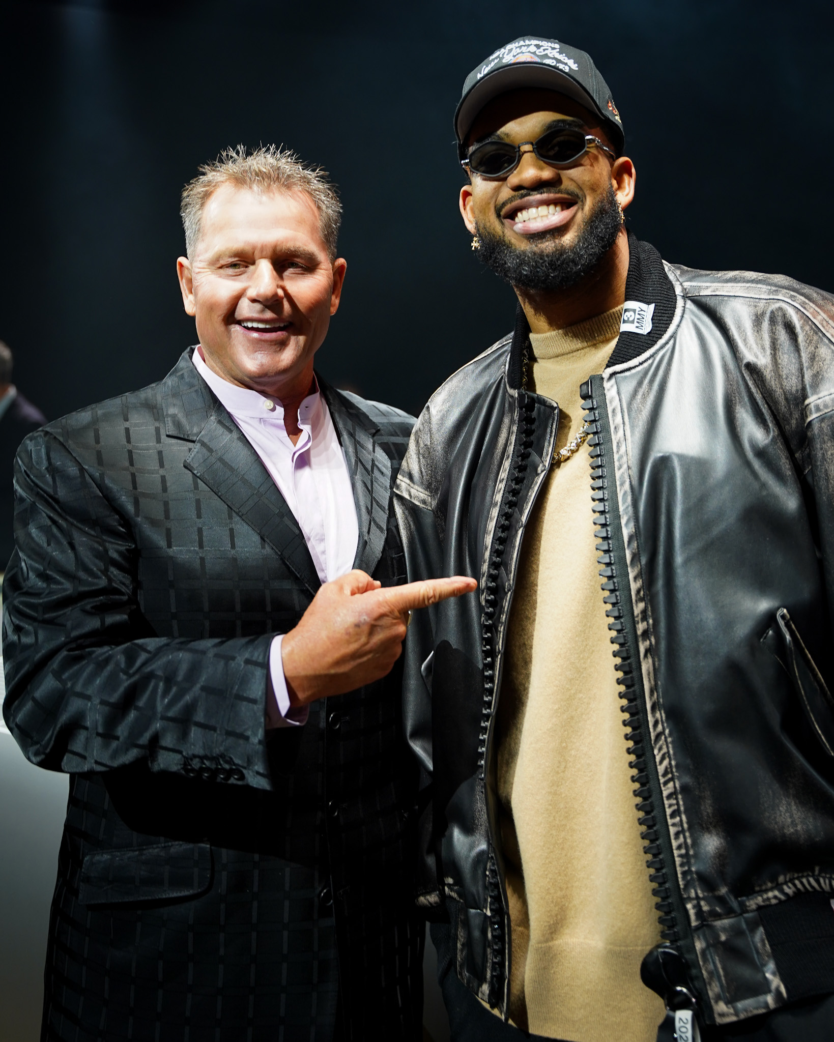 Inside The Jaguar Type 01 Global Debut: The Most Dramatic Rebrand of The Century - Roger Clemens and Karl-Anthony Towns - Image credit Christina-Lauren Pollack